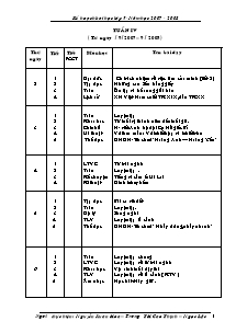 Kế hoạch bài học lớp 5 - Tuần 4