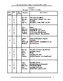 Kế hoạch bài học lớp 5 - Tuần 6