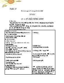 Kế hoạch bài học - Môn Tiếng Việt 5 - Tuần học 8