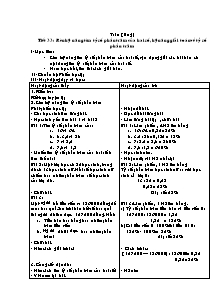 Kế hoạch bài học - Môn Toán 5 - Tiết 33 đến tiết 35
