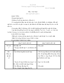 Thiết kế tổng hợp môn học khối 5 - Tuần 10 năm 2008