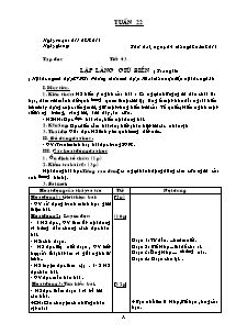 Thiết kế tổng hợp môn học khối 5 - Tuần 22