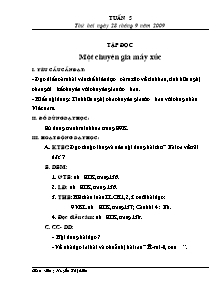 Thiết kế tổng hợp môn học khối 5 - Tuần 5 năm 2009