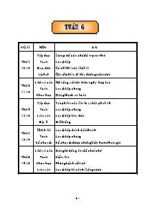 Thiết kế tổng hợp môn học khối 5 - Tuần 6 năm 2005