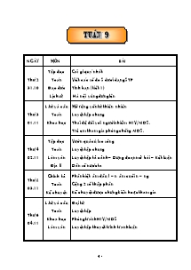 Thiết kế tổng hợp môn học khối 5 - Tuần 9 năm 2005