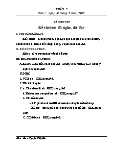 Thiết kế tổng hợp môn học khối 5 - Tuần học 5 năm học 2009
