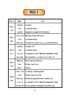 Thiết kế tổng hợp môn học khối lớp 5 - Năm học 2005 - 2006 - Tuần 3