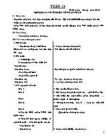 Thiết kế tổng hợp môn học lớp 4 - Tuần 24 năm 2013
