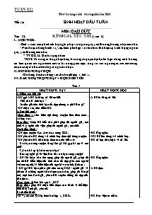 Thiết kế tổng hợp môn học lớp 5 - Tuần 12 năm học 2013