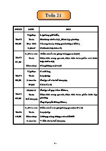 Thiết kế tổng hợp môn học lớp 5 - Tuần 21 năm 2006