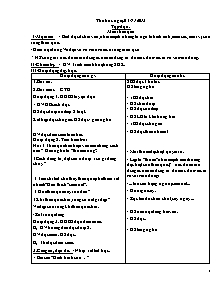 Thiết kế tổng hợp môn học lớp 5 - Tuần học 12 năm 2013