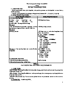 Thiết kế tổng hợp môn học lớp 5 - Tuần học 30 năm 2013