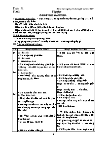 Giáo án dạy Tuần 31 - Khối 5