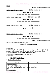 Giáo án môn học lớp 1, 2, 3, 4, 5 - Tuần 18