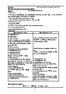 Giáo án môn học lớp 1, 2, 3, 4, 5 - Tuần 24