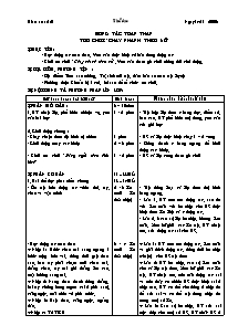 Giáo án môn Thể dục 5 - Tiết 21: Động tác toàn thân trò chơi “chạy nhanh theo số”