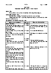 Giáo án môn Thể dục 5 - Tiết 50: Bật cao trò chơi “chuyển nhanh, nhảy nhanh”