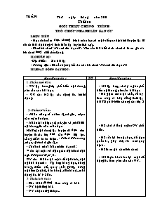 Giáo án môn Thể dục khối 3 (cả năm)