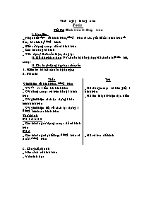 Giáo án môn Toán 5 tiết 94: Hình tròn & đường tròn