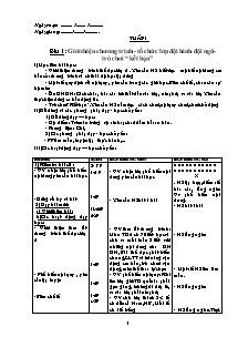 Giáo án Thể dục 5 (chuẩn kiến thức)