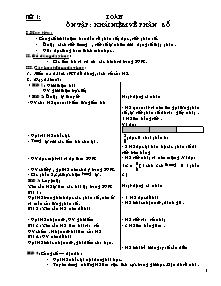 Giáo án Toán 5 tiết 1 đến 65