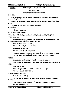 Kế hoach bài dạy buổi 2 lớp 4 - Tuần 1