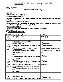 Kế hoạch bài dạy môn học khối lớp 5 - Tuần 19