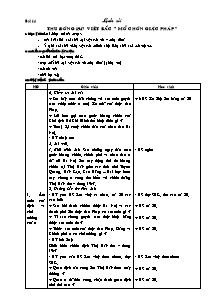 Kế hoạch bài dạy môn Lịch sử 5 - Bài 14: Thu đông 1947 Việt Bắc mồ chôn giặc Pháp