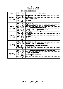 Kế hoạch bài học môn Tiếng Việt khối 5 - Tuần 22