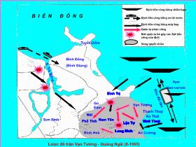 Lược đồ trận Vạn Tường - Quảng Ngãi (8 - 1965)