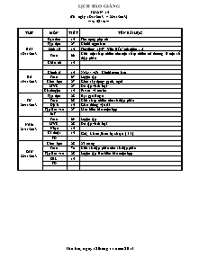 Thiết kế tổng hợp môn học khối lớp 5 - Tuần 14 năm 2013