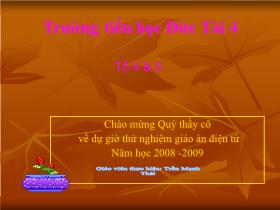 Bài giảng Môn: Toán tiết 134: Thời gian