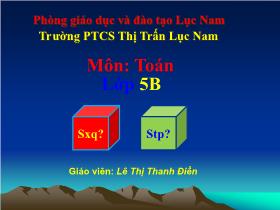 Bài giảng Toán khối 5 Tiết 108: Luyện tập