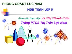 Bài giảng Toán lớp 5 - Tiết 114: Thể tích hình hộp chữ nhật