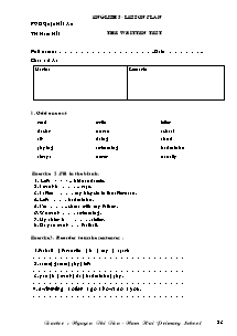 English 5: The Written Test