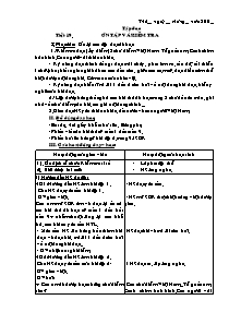 Giáo án bài học Khối 5 - Tuần 10