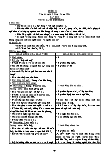 Giáo án bài học Khối 5 - Tuần 25