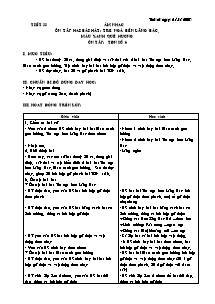 Giáo án bài học Khối 5 - Tuần 33