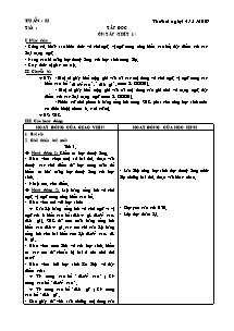 Giáo án bài học Khối 5 - Tuần 35