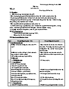 Giáo án bài học Khối 5 - Tuần 3