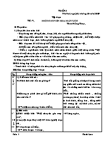 Giáo án bài học Khối 5 - Tuần 5