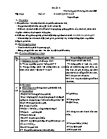 Giáo án bài học Khối 5 - Tuần 9