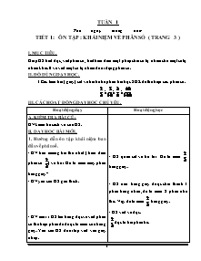 Giáo án chi tiết Toán 5 - HK I