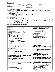 Giáo án dạy Toán lớp 5 - Tuần 32