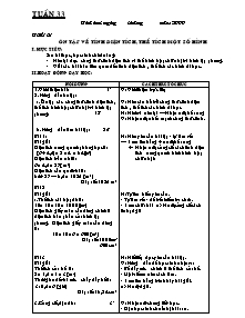 Giáo án dạy Toán lớp 5 - Tuần 33