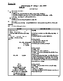 Giáo án dạy Toán lớp 5 - Tuần 35