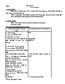 Giáo án Kể chuyện khối 5 - Tiết 1 đến tiết 18