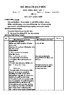 Giáo án Khoa học 5 - Tuần 12 đến 18