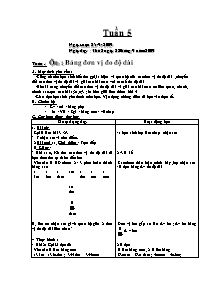 Giáo án Lớp 5 - Tuần 05 chuẩn KTKN