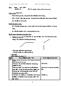 Giáo án Toán 5 kì 2 - Trường Tiểu Học Vĩnh Thái